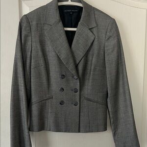 ANTONIO MELANI Charcoal Double-Breasted Blazer